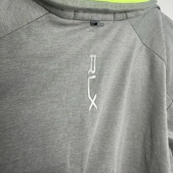 RLX Ralph Lauren Performance Tech Half Zip Pullover Grey Medium (w1) - Picture 7 of 11